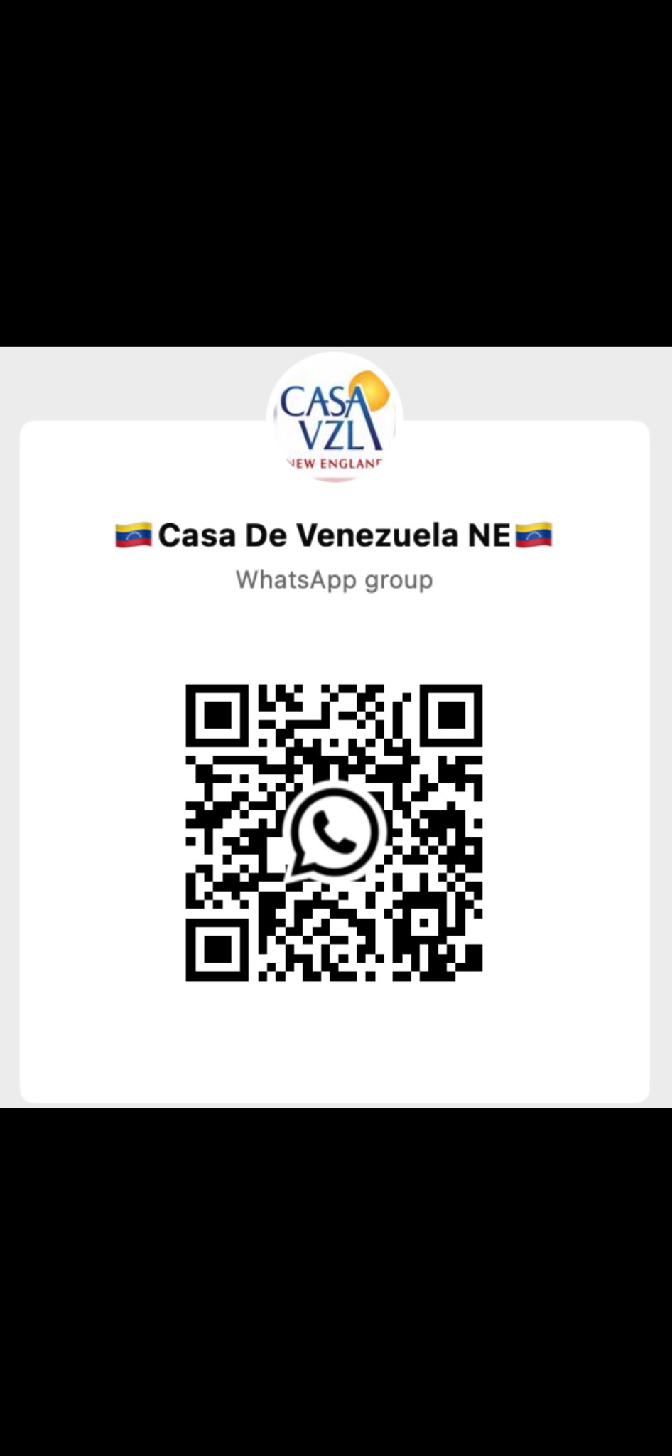 Casa Venezuela WhatsApp QR
